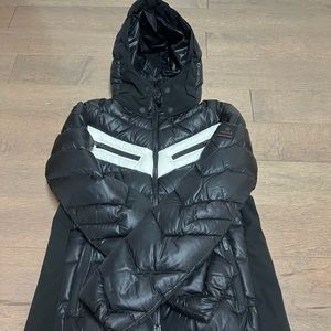 Bogner Women’s Fire + Ice Farina Down Jacket. Black and White. Sz 10.